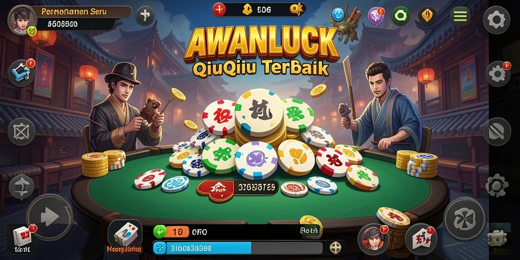 Tampilan gameplay QiuQiu yang menarik dan kompetitif di AWANLUCK.