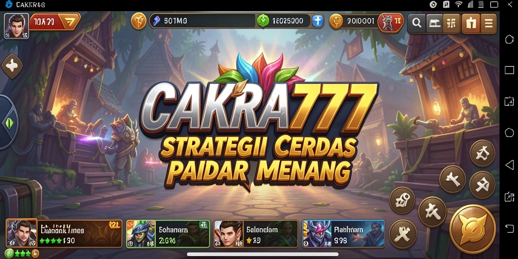 Tampilan aksi strategis dalam gameplay CAKRA777.