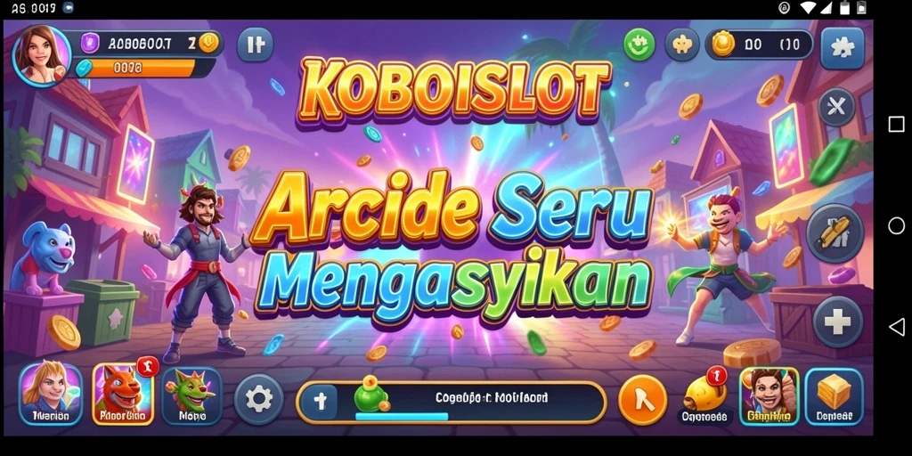 Screenshot gameplay menarik dari KOBOISLOT yang menunjukkan aksi seru Arcade.