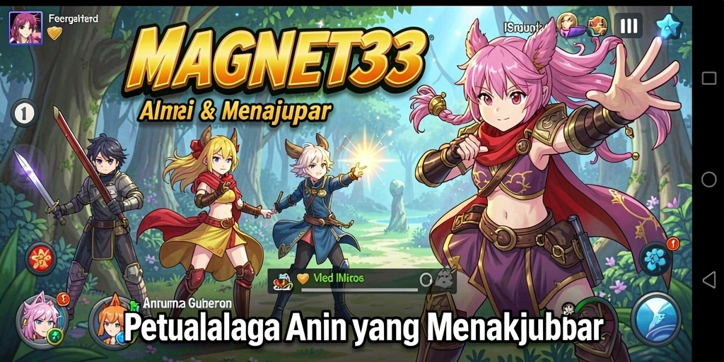 Tampilan gameplay MAGNET33 yang penuh warna dan seru.