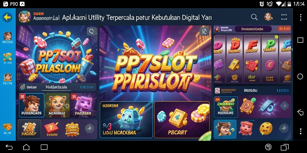 Tampilan antarmuka PP7SLOT yang sederhana dan fungsional.