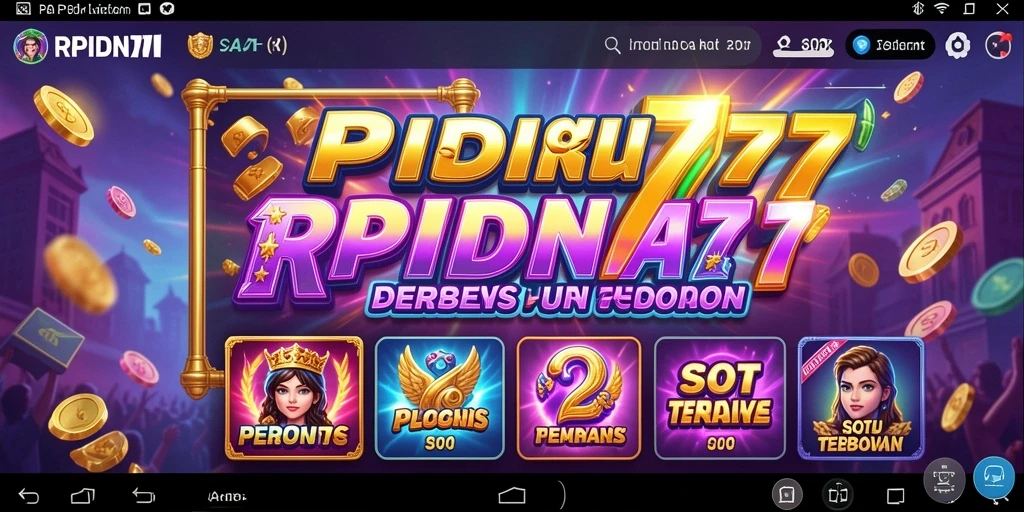 Tampilan gameplay Slot RPIDN777 yang mengasyikkan dan penuh warna.